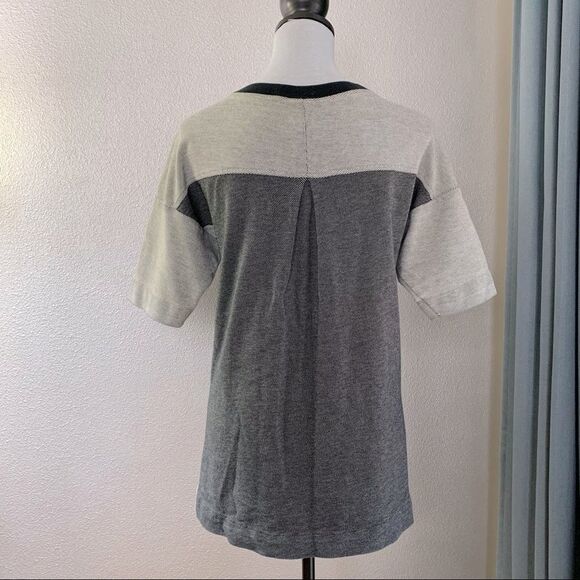 NIKE women Birdseye crew raglan hi-lo black white - Picture 2 of 10